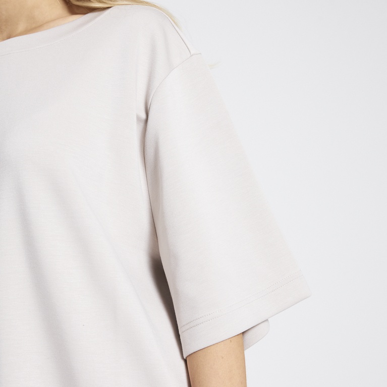 Soft lounge tee "Alyna" Light Beige